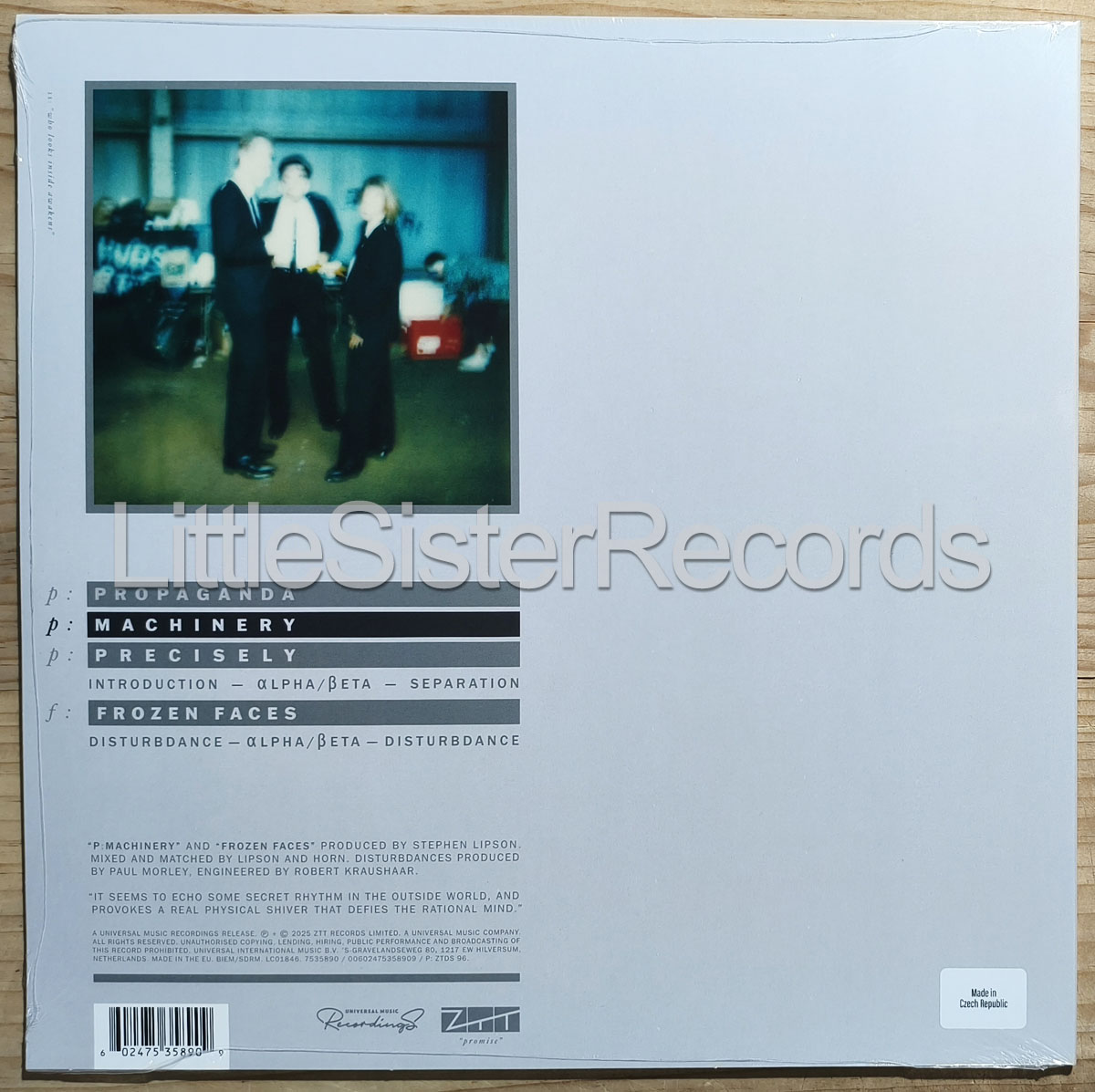 Propaganda P:Machinery The Alpha Beta Definition Vinyl LP Crystal Clear RSD 2025 - Bild 2 von 3